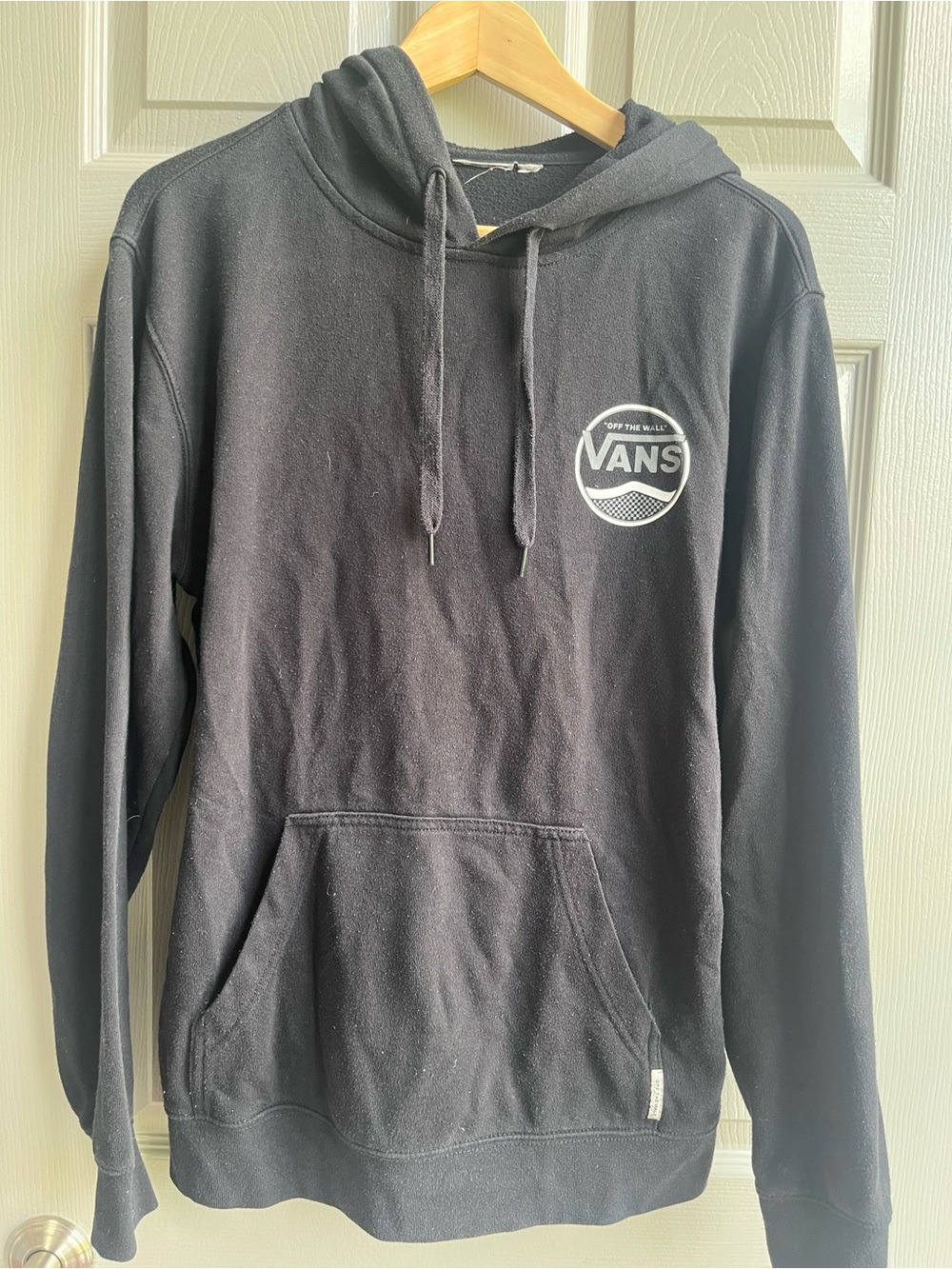 Vans Black Hooded Pullover with Logo